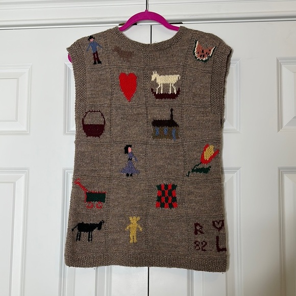 Vintage Ralph Lauren Wool Vest Handmade in England 1982 Rare - Picture 3 of 16